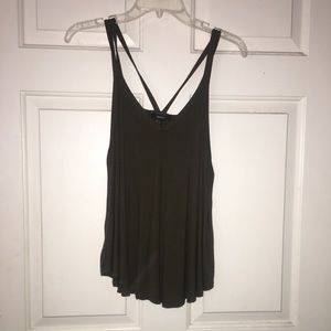 Army green tank top